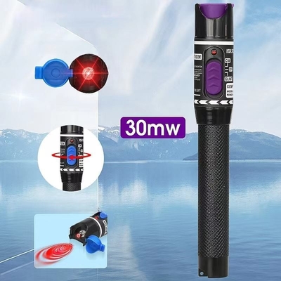 Fibre optique stylo à lumière rouge 10mw localisateur de défaut visuel 50 km VFL 30 KM Temps 1 an 1 fois