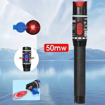 Fibre optique stylo à lumière rouge 10mw localisateur de défaut visuel 50 km VFL 30 KM Temps 1 an 1 fois