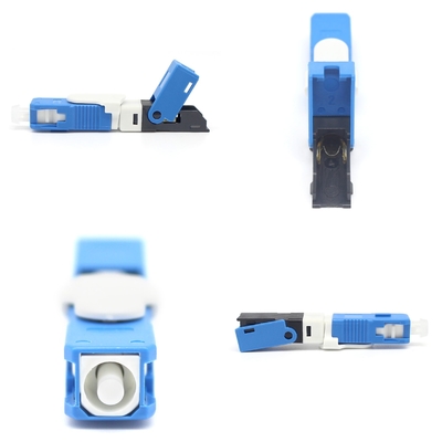 Connecteur rapide à mode unique en fibre optique SC/UPC pour câble à décharge