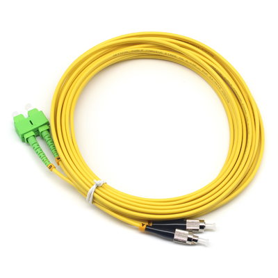 Cordon de patch en fibre optique en double SC/APC à FC/UPC SM pour le réseau LAN sans fil 3M