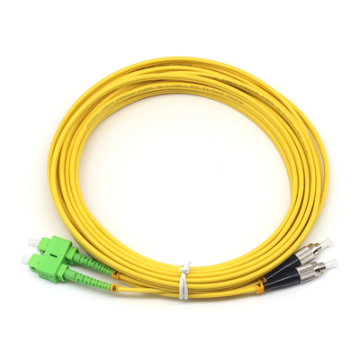 Cordon de patch en fibre optique en double SC/APC à FC/UPC SM pour le réseau LAN sans fil 3M
