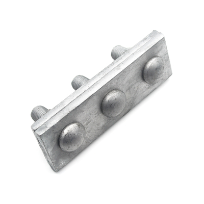 250daN MBL Galvanisés en acier câble de ligne aérienne droit 3 trous en angle 1/2 &quot; Guy pinceau