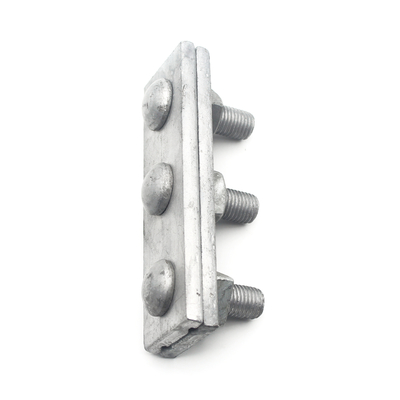 250daN MBL Galvanisés en acier câble de ligne aérienne droit 3 trous en angle 1/2 &quot; Guy pinceau