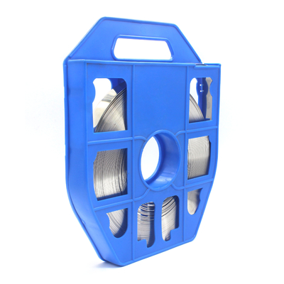 0.26/0.35/0.6/0.75mm bandes en acier inoxydable pour fixation de tuyaux réglables