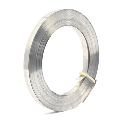 0.26/0.35/0.6/0.75mm bandes en acier inoxydable pour fixation de tuyaux réglables