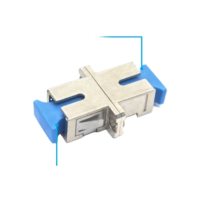 Adaptateur à fibre optique métallique Sc Upc Simplex à fibre avec bride pour réseau FTTH FTTxFTTB