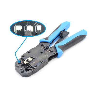 RJ-45 RJ-12 RJ-11 8P8C 6P6C 4P4C Coupe-câbles avec décapant en acier moyen
