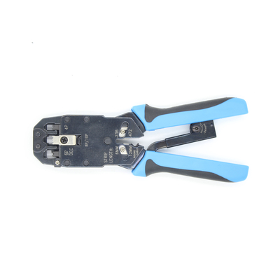 RJ-45 RJ-12 RJ-11 8P8C 6P6C 4P4C Coupe-câbles avec décapant en acier moyen