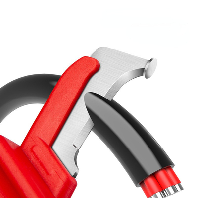 Dites au revoir au désordre avec le couteau électrique rouge/jaune multifonctionnel