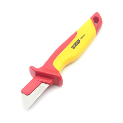 1000V VDE outils isolants de démontage du câble couteau avec support OEM et poignée en plastique
