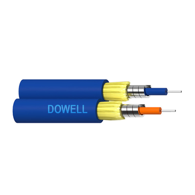 FTTH Duplex câble blindé en fibre optique à haute résistance à la traction pour intérieur extérieur