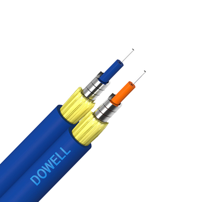 FTTH Duplex câble blindé en fibre optique à haute résistance à la traction pour intérieur extérieur