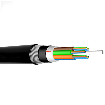 Cable à fibre optique imperméable à l'eau 8 cœurs mode unique résistant à l'écrasement
