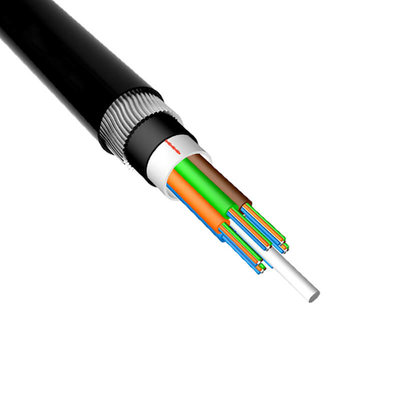 Cable à fibre optique imperméable à l'eau 8 cœurs mode unique résistant à l'écrasement