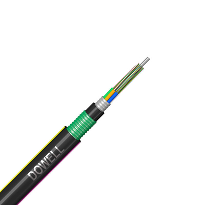 Cable de réseau en fibre optique couleur 48 Cable de fibre optique GYTA53 avec enveloppe extérieure PE