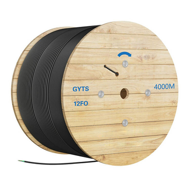 Cable en fibre optique extérieure FTTH à mode unique, tube enroulé multimode