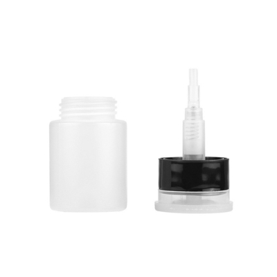 Bouteille d'alcool mini en fibre optique de type push de 60 ml, plastique anti-fuite