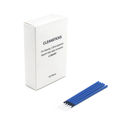 Un seul coup de bâtonnet de nettoyage à fibre optique Bule pour connecteur LC de diamètre 1,25 mm
