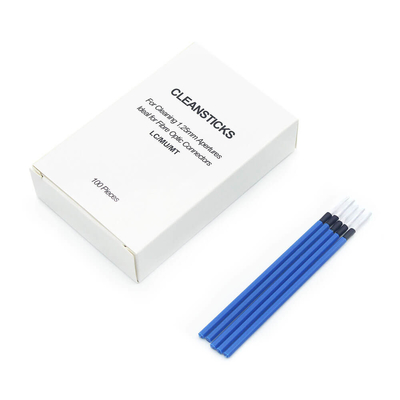 Un seul coup de bâtonnet de nettoyage à fibre optique Bule pour connecteur LC de diamètre 1,25 mm