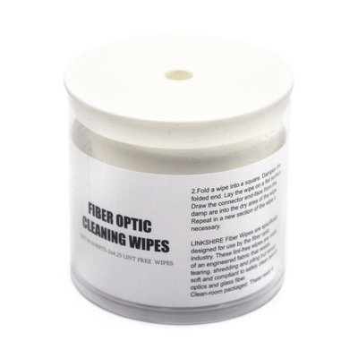 90 lingettes Nettoyeur en fibre optique Pour la production de l'assemblage de câbles Lingettes en fibre optique sans lingettes