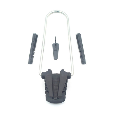 Clampe d'ancrage ADSS en aluminium en plastique résistant aux UV pour réseau FTTH FTTX FTTB