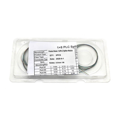 Splitter PLC à fibre optique de type nu 1X2 1X8 2X8 2X16 dans les réseaux PON