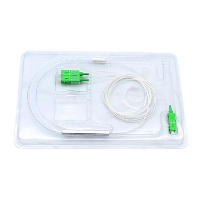 1X2 1X4 1X8 1X16 1X32 Mini type PLC Splitter avec connecteur SC UPC SC APC pour capteurs à fibre optique