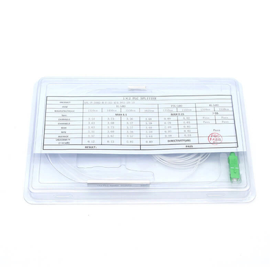 1X2 1X4 1X8 1X16 1X32 Mini type PLC Splitter avec connecteur SC UPC SC APC pour capteurs à fibre optique