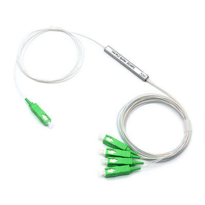 LSZH Fibre optique 1x4 PLC Splitter 0.9mm Mini Type avec connecteur pour le réseau FTTX et PON