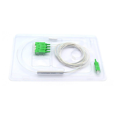 LSZH Fibre optique 1x4 PLC Splitter 0.9mm Mini Type avec connecteur pour le réseau FTTX et PON