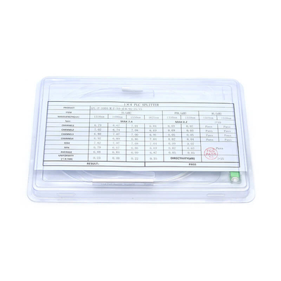 LSZH Fibre optique 1x4 PLC Splitter 0.9mm Mini Type avec connecteur pour le réseau FTTX et PON