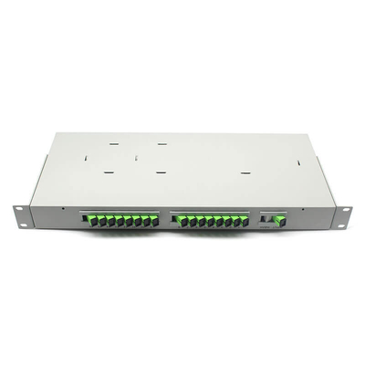 Type de rack 19 pouces 1U 2U Fibre PLC Splitter SM Système CATV