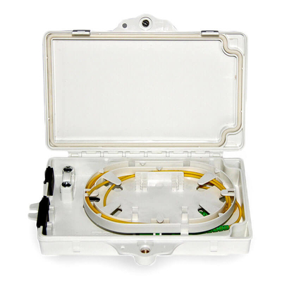 Boîte de distribution optique de boîtier PC ABS 2 cœurs dans le réseau FTTX