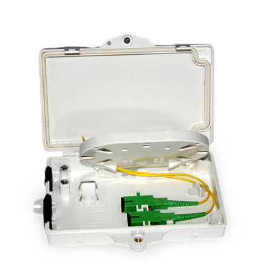 Boîte de distribution optique de boîtier PC ABS 2 cœurs dans le réseau FTTX