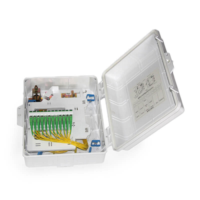 Boîte de distribution de fibre optique blanche 24 SC Adaptateurs intérieurs pour montage mural
