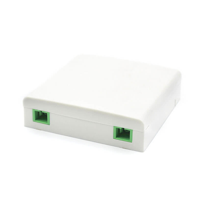 Sortie de câble en fibre optique blanche Sortie optique murale 4 cœurs OEM