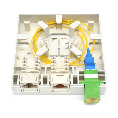 Boîte de terminaison à fibre optique FTTH à l'intérieur montée sur le mur