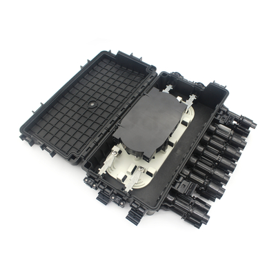 16F Boîte de connexion extérieure de câble à fibre optique avec adaptateur TYCO pour réseaux de métro
