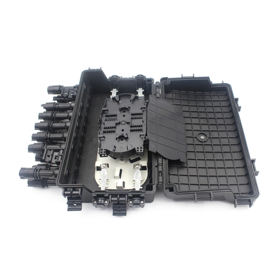 16F Boîte de connexion extérieure de câble à fibre optique avec adaptateur TYCO pour réseaux de métro