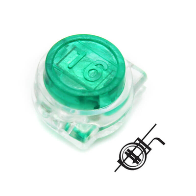 Gel rempli vert Scotchlok connecteur arrière terminaux en plastique transparent