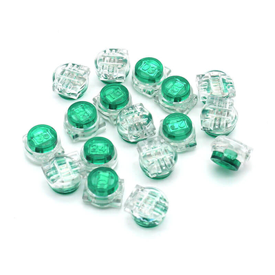 Gel rempli vert Scotchlok connecteur arrière terminaux en plastique transparent