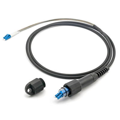 ZET Duplex LC UPC PDLC Connecteur renforcé imperméable à l'eau par fibre optique