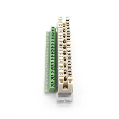 Module LSA intérieur KRONE Idc avec terminal à vis vert flexible