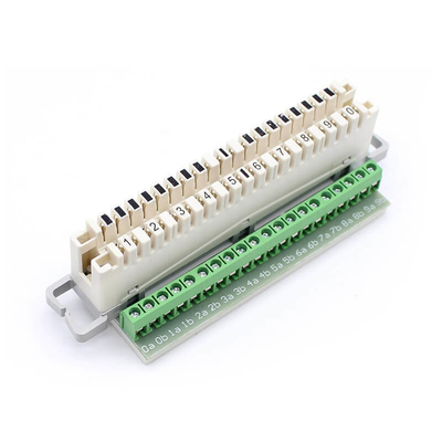 Module LSA intérieur KRONE Idc avec terminal à vis vert flexible