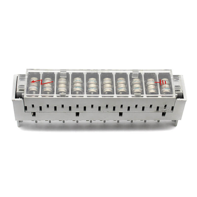 Modules d'interface de bloc de bornes ABS PBT pour le blocage de tubes à gaz à trois pôles