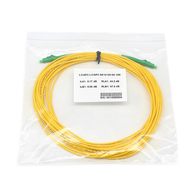 Cordon de patch en fibre optique personnalisé LC APC MM pour les réseaux de base