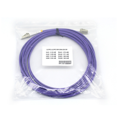 LSZH DX Fibre Patch conduit à des câbles de fibre optique personnalisés Multimode
