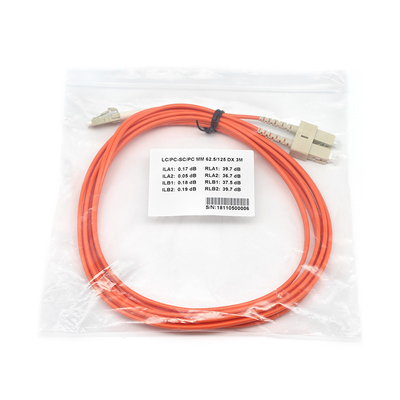 Cordon de patch en fibre optique duplex à haute performance LC PC à SC PC