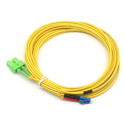 SC APC à LC UPC SM Double câble à fibre optique pour les solutions réseau haute performance