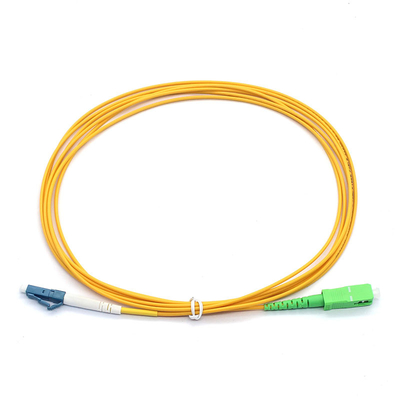 Simplex 9/125μM St câble à fibre SC APC à LC UPC SM Réseau à large bande
